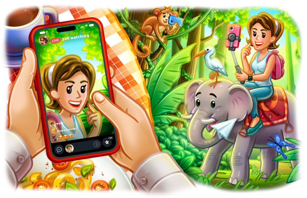 Telegram 更新日志:故事直播、重复消息、礼物拍卖及更多功能