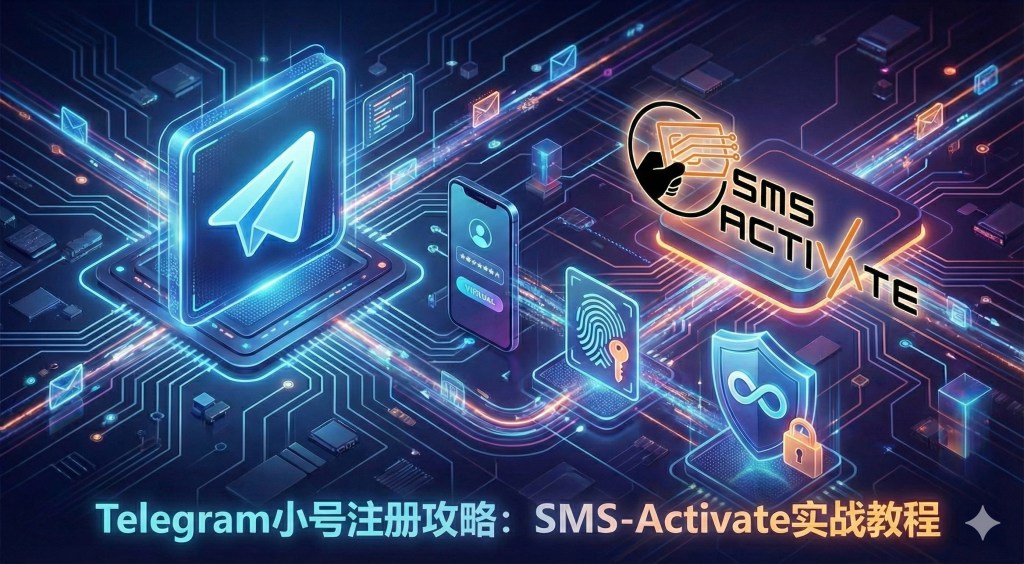 Telegram小号注册攻略:虚拟号码+通行密钥=永久使用?(SMS-Activate实战)